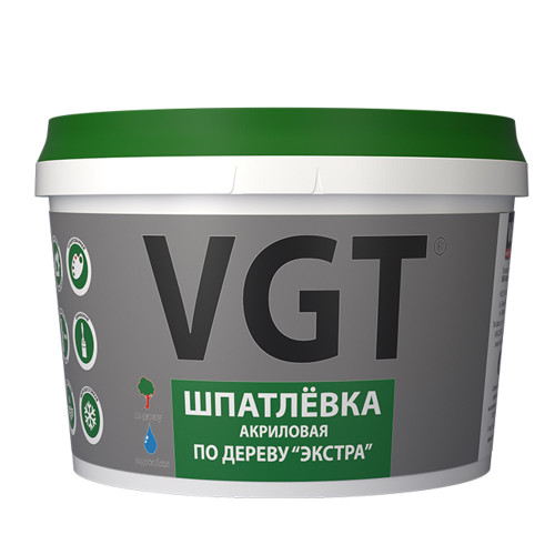 Шпатлевка по дереву VGT Экстра акриловая, универсальная, венге 0.4 кг