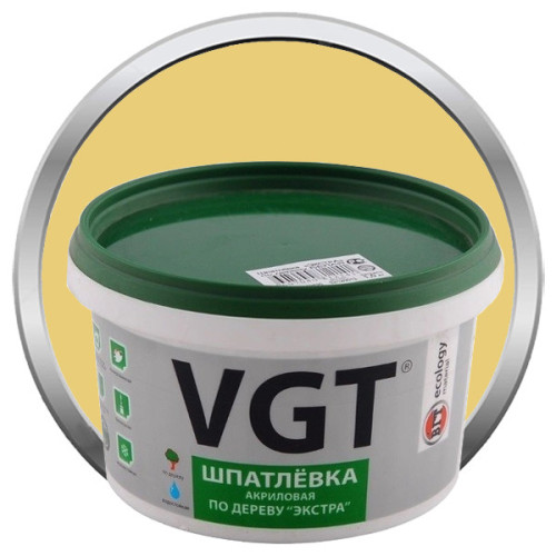 Шпатлевка по дереву VGT Экстра акриловая, универсальная, сосна 1 кг